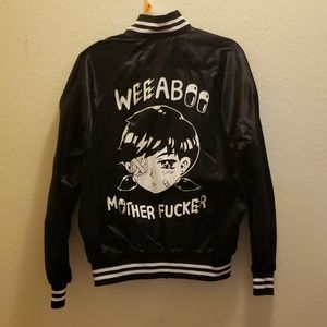 Omocat Weeaboo anime varsity Jacket